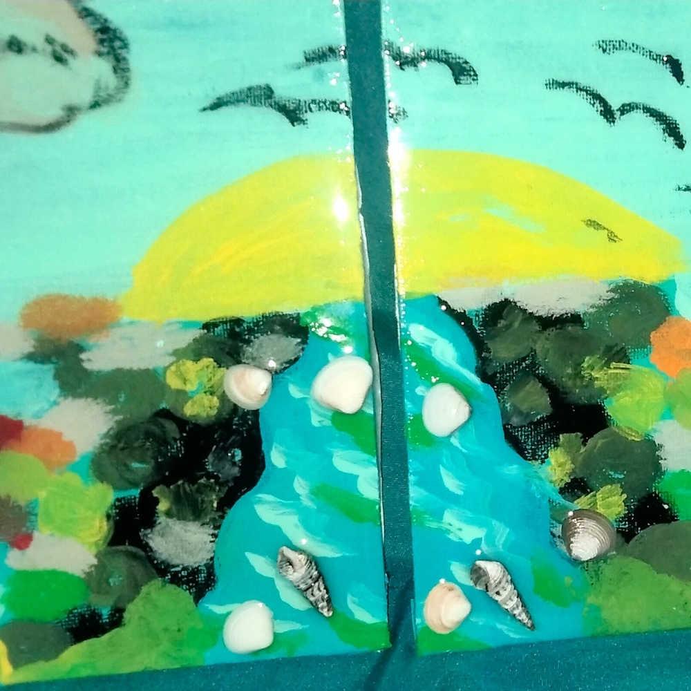 Painting with finished epoxy